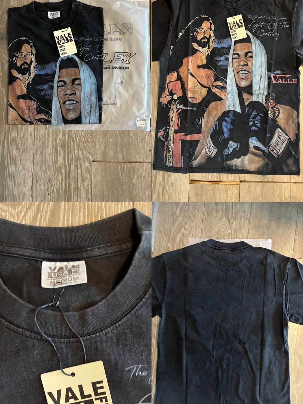 Vale Valley dreams Black Graphic Short Sleeve Tee